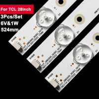 3pcs LED Backlight Strip For TCL 5 Lamp H28V9900 H28VPP00 4C-LB280T-YH2 YH1 TOT-28B2550-3030C-5S1P 006-P2K2071A LT-28T405R