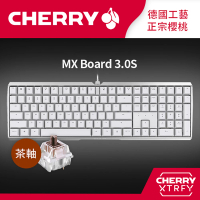 【Cherry】Cherry MX Board 3.0S 白正刻 茶軸(#Cherry #MX #Board #3.0S #白 #正刻 #茶軸)