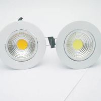 3W 5W 7W 10W 12W Dimmable LED Downlight 110v 220v Spot LED DownLights Dimmable cob LED Spot Recessed down lights white