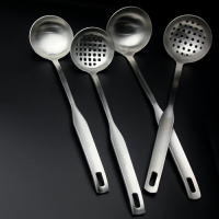 加厚優質不銹鋼火鍋勺 湯勺漏勺兩件套 德式一體成型工藝1入