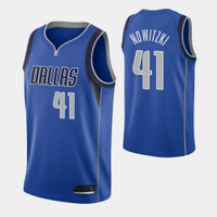 2026NEWMens Dallas Mavericks Dirk Nowitzki # 41 Blue  Jersey