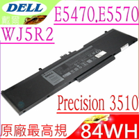 DELL WJ5R2 4F5YV 電池 適用戴爾  E5470 電池, E5570 電池, E3520 電池,Precision 3510 Workstation 電池, M3510 電池