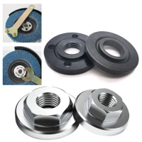 M10/M14/5/8-11 Thread Replacement Angle Grinder Metal Pressure Plate Inner Outer Flange Nut Set Tools for Angle Grinder