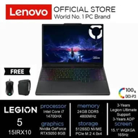 Lenovo Legion 5 15IRX10 - 4RID i7 14700HX RTX5050 8GB/ 24GB 512GB 15.1" WQXGA OLED