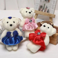 Christmas Gift 10 PCS Plush Animal Hard foam Cartoon Decoration Plush Doll Bouquet Bear Kid Toys Small Teddy Bear