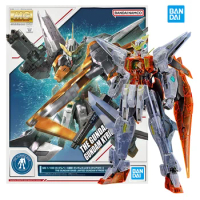 Bandai Original MG 1/100 THE GUNDAM BASE LIMITED KYRIOS CLEAR COLOR Collection Anime Action Figure Assembly Model Kit Robot