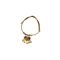 Dogs and cats colorful rope longevity lock collar fortune bell necklace pet accessories small dog te
