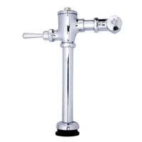 ฟลัชวาล์วโถสุขภัณฑ์ นั่งราบ รุ่น CF-50I โครเมียม