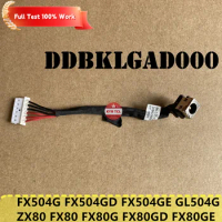 For Asus FX504 FX504G FX504GD FX504GE GL504G ZX80 FX80 FX80G FX80GD FX80GE Laptop DC in Power Jack w/Cable Notebook DDBKLGAD000
