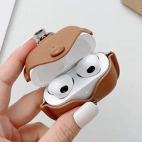 Case For Airpods 3 Cover Leather Earphone Cover Case For Apple Airpods 3rd Air Pods 3 2021 Shockproof Sleve