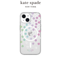 【kate spade】iPhone 15 MagSafe 精品手機殼 幻彩小花