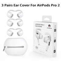 3Pairs Soft Silicone Earbuds Headphone Earpods Cover Eartip Ear Wings Hook Cap for AirPods Pro 2 Bluetooth Earphone