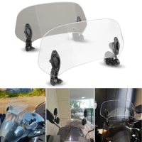 Motorcycle Risen Adjustable Windscreen Windshield Extend Air Deflector For Honda dio cb400 hornet shadow cbr steed Hyosung