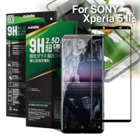 NISDA For Sony Xperia 5 II 完美滿版鋼化玻璃保護貼-黑