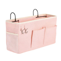 Bed Bag Bed Organizer Loft Bed Storage Bag Holds Books, Magazines, Toys, Cell Phone, Headphones For Student Bed Dormitory