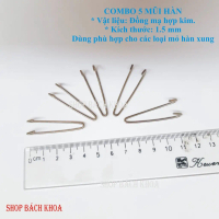 COMBO 5 mũi hàn, mũi hàn dùng cho mỏ hàn xung, mỏ hàn xung Tiệp, Việt Tiệp, Weller, Joust max...