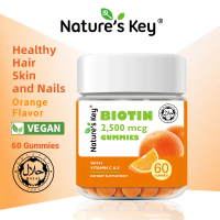 【promote】Nature's Key 2500mcg Biotin Gummies with Vitamin C & E (60-180 Pcs) – Malaysia Health Suppl