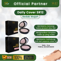 Bedak Glowing SR12 Daily Cover & Matte Cover Natural - Bedak Padat & Tabur SR12 Kosmetik BPOM