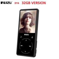 RUIZU D16 32GB - MP3 MP4 Digital Audio Player Lossless HD FLAC