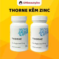 Viên Uống Bổ Sung Kẽm THORNE Zinc Bisglycinate 15mg & 30mg - Hộp 60 Viên