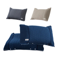 【OUAISI 歐艾思】歐式三層紗布卡扣枕套 家用純棉枕巾(50*70cm)