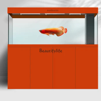 All-Aluminum Square-Inch Fish Tank Change Water Household Living Room Ultra-White Glass Bottom Filter Aquarium