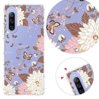 【YOURS】SONY 全系列 彩鑽防摔手機殼-羽蝶(Xperia5II/Xperia10III/Xperia1III/10II/XZ3)
