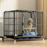 【狗籠】狗籠子大型中型犬室內帶廁所分離加粗寵物籠金毛拉布拉多家用狗籠