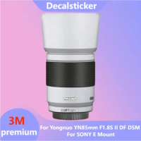 For Yongnuo YN85mm F1.8S II DF DSM For SONY E Mount Lens Sticker Protective Skin Decal Film Anti-Scratch Protector Coat