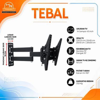 Bracket TV LED LCD 14 Sampai 43 inch Universal Support Semua Merek TV Swivel Putar 7 Arah | Braket T