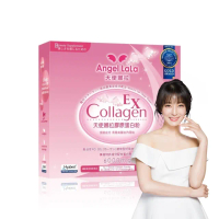 【Angel LaLa 天使娜拉】EX膠原蛋白粉(15包/盒/牛奶/膠原蛋白/神經醯胺/玻尿酸/賴雅妍代言)