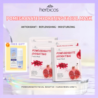 HERBICOS HAND MASK LIP MASK FACIAL MASK COMPLETE SET FREE SUNSCREEN 10ML INTENSE HYDRATING BRIGHTENI