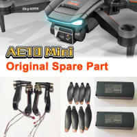 AE10 Mini Drone Brushless Motor Folding Quadcopter Original Spare Part Propeller Blade / Motor Arm / Battery Part Accessory