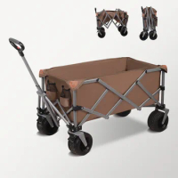 Outdoor Folding Shopping Shopping Trolley Portable Luggage Trolley Picnic Campsite Trolley Home