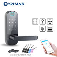 TT lock Keyless Bluetooth Biometric Fingerprint Door Lock Waterproof Electronic Door lock WiFi App Smart Code Keypad Door Lock