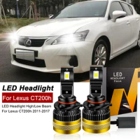 2PCS 30000lm For Lexus CT200h 2011-2017 LED Headlight Bulbs High Beams 9005 HB3 Low Beams H11 H8 H9 CANbus 6000k