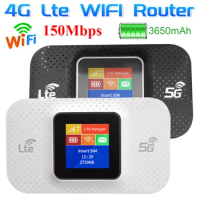 4G LTE Router Pocket 150Mbps WiFi Repeater Signal Amplifier Network Expander Mobile Hotspot Wireless Mifi Modem SIM Card Slot