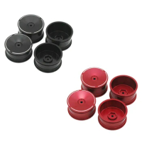 4Pcs Metal Front And Rear Wheel Rim Hub For Wltoys 144001 124019 124018 124016 LC Racing RC Car Upgrade Parts