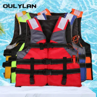 Oulylan Adults/Kid Life Jackets With Whistle Water Sport Kayak Ski Buoyancy Sailing Boating Swimming Surfing Safety Life Jacket