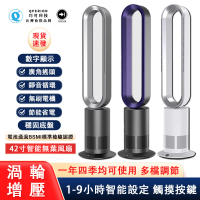 巧可 42寸空氣凈化無葉風扇 電扇 觸屏遙控式落地扇(睡眠模式靜音立式工業扇 循環扇 電檢R3E558)