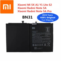 2024 Years 3000mAh BN31 100% Original Battery For Xiaomi Mi 5X A1 Mi5X MiA1 Redmi Note5A / 5A Pro Lite S2 Y1 Bateria Batteries