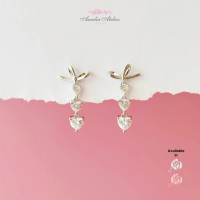 Aurelia Atelier S925 Post Just Love Heart Earrings | Subang Just Love Heart Silver S925 Post