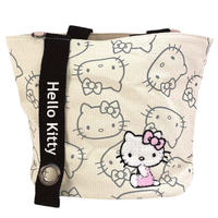小禮堂 Hello Kitty 帆布兩用手提袋 (米滿版款)