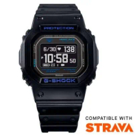 【CASIO 卡西歐】 G-SHOCK 多功能藍芽太陽能運動電子錶 手錶-黑 (DW-H5600-1A2)