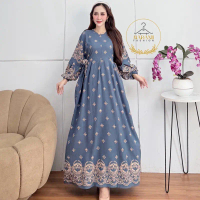 Raisha Gamis Wanita Elegan-Gamis Rayon Tebal-Gamis Jumbo