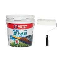【立邦】全新2代5合1屋上水切水性軟纖防水の面膠 含滾輪(4公斤裝：約可施作1-2坪)