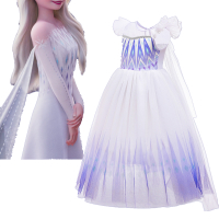 HOT★Girls Frozen Dress White Dress Costume For kids