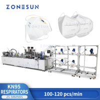 ZONESUN ZS-MMN95 N95 Face Mask packaging Machine Automatic Respirator Mask Production Lines Ear Loop