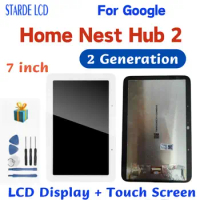 7 inch Original For Google Home Nest Hub Second Generation LCD Display Touch Screen Digitizer Assembly Repair Parts Replacement