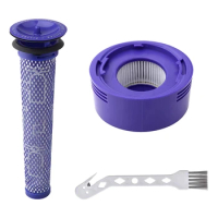 Filter Replacements Fits For Dyson V7 V8 Absolute Cordless Vacuum Cleaner Replacement Parts With Cleaning Brush